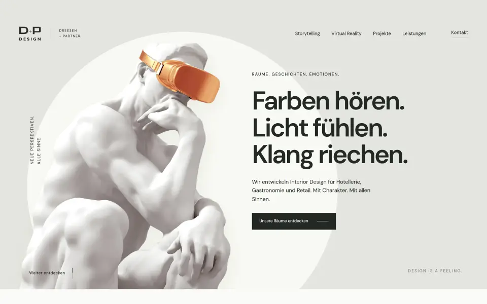 D+P Design · Sensorium, Interior Design, Düsseldorf