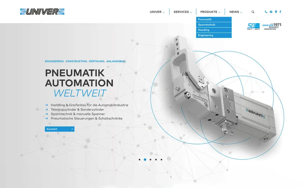 UNIVER, Pneumatik und Automation